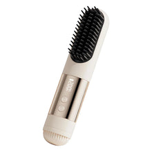 Load image into Gallery viewer, Cordless Hair Straightener Brush for Travel USB Rechargeable Portable Straightening Comb with 3 Temperature Settings