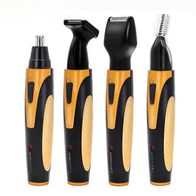 Load image into Gallery viewer, 4 in 1 Rechargeable Electric Nose Hair Trimmer Removal Clipper Shaver Machine Beard Eyebrow Trimmer for Men Nose Hair Cutter