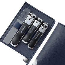 Load image into Gallery viewer, 4PCS/Set Portable Stainless Steel Nail Clipper Set Professional Nail Enhancement Set With Rotating Bag For Home Beauty Salons