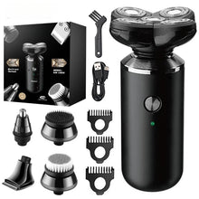 Load image into Gallery viewer, 5 In1 Electric Shaver Men Beard Face Trimmer Nose Temple Mini Portable Skull Hair Cut Device Waterproof USB Charge Machine