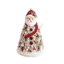 Load image into Gallery viewer, DIY Beaded Christmas Tree Craft Kit Crystal Bead Mini Tree with Angel Topper, Handmade Holiday Tabletop Decor for Home Christmas