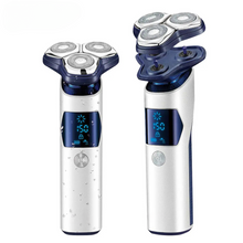 Load image into Gallery viewer, Floating Rotary Blades Shaving Machine Rechargeable Professional Electric Shaver for Men
