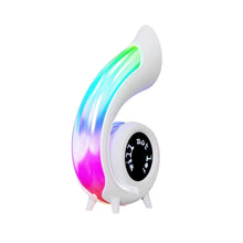Load image into Gallery viewer, Portable Wireless Bluetooth Speaker with Lyrics Subtitles Night Light Alarm Clock Speaker Suitable Bedside Living Room Decorate