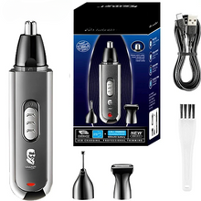 Load image into Gallery viewer, Professional Electric Nose Hair Trimmer 3 In 1 Sideburns Knife Head Eyebrow Trimming Nose Hair Shaver Nose Hair Trimmer