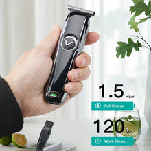 Load image into Gallery viewer, Rechargeable Professional Hair Trimmer For Men Beard Grooming Electric Stubble Clipper Hair Cutting Machine Body Groomer