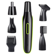 Load image into Gallery viewer, 5 in 1 Mens Beard Trimmer Nose/Eyebrow Hair Trimmer Shaver Hair Cutting Kit USB Rechargeable