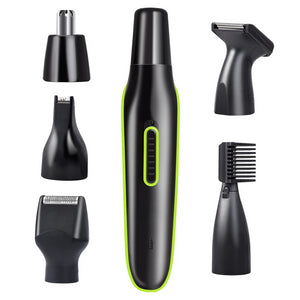 5 in 1 Mens Beard Trimmer Nose/Eyebrow Hair Trimmer Shaver Hair Cutting Kit USB Rechargeable