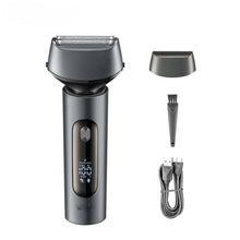 Load image into Gallery viewer, Professional Electric Razor Waterproof Beard Trimmer Portable Razor Reciprocating Rechargeable Shaver for Men