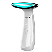 Load image into Gallery viewer, Neck Face Beauty Device Face Lifting Neck Wrinkles Remover 3 Colors LED Photon Skin Tightening Anti Wrinkle Vibration Massager
