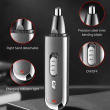Load image into Gallery viewer, Professional Electric Nose Hair Trimmer 3 In 1 Sideburns Knife Head Eyebrow Trimming Nose Hair Shaver Nose Hair Trimmer