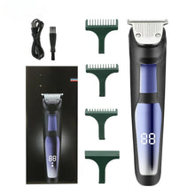 Load image into Gallery viewer, Waterproof Barber The Electric LED Displays The Hairdressing Tool USB Clipper Shaved Hair Carved Oil Head Push Shear