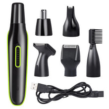 Load image into Gallery viewer, 5 in 1 Mens Beard Trimmer Nose/Eyebrow Hair Trimmer Shaver Hair Cutting Kit USB Rechargeable