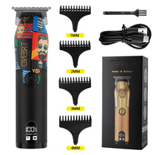 Load image into Gallery viewer, Professional Hair Trimmer Gold Clipper For Men Rechargeable Barber Cordless Hair Cutting T Machine Hair Styling Beard Trimmer