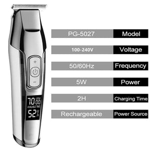 Professional Hair Trimmer for Men Beard Grooming Hair Clipper Edge Rechargeable Electric Hair Cutting Machine Barber