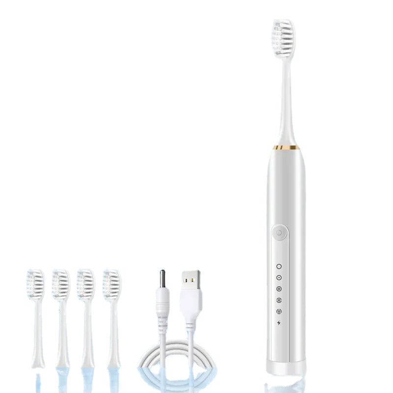 6th Gear Sonic Electric Toothbrush for Men and Women Adult Household USB Rechargeable IPX7 Waterproof Tooth Whitening Oral Care