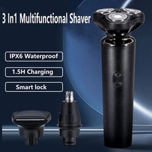 Load image into Gallery viewer, Electric Shaver Razor Shaving Beard Machine for Men Dry Wet Beard Trimmer Rechargeable IPX6 Washable 8D 360°Shaving 3in1 Razors