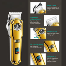 Load image into Gallery viewer, Hair Trimmer Waterproof Hair Cutting Machine Cordless Hair Clipper Adjustable Haircut Machine Metal Clipper for Men