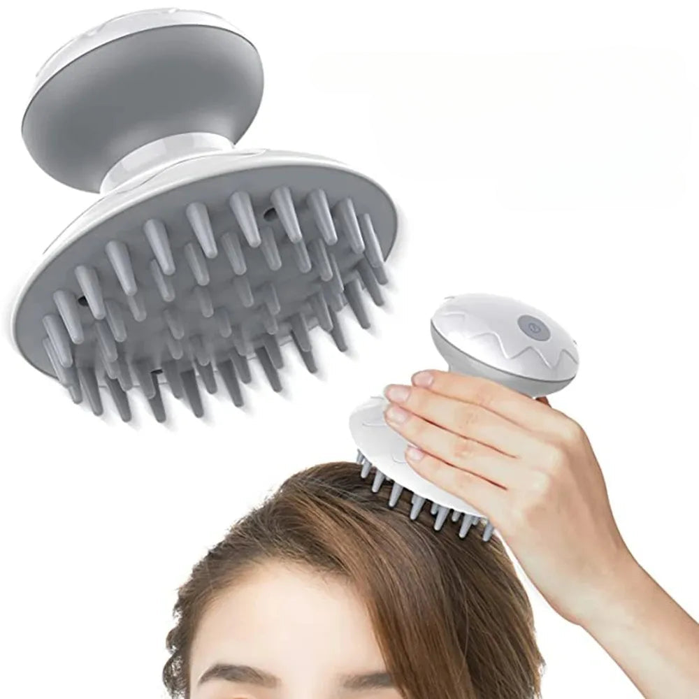 Electric Head Massager Anti-Static Scalp Massage 3 Vibration Modes Relief Stress Headache Hair Scrubber Brush Help To Hair Grow