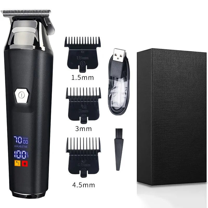 Bald Grooming Clipper Professional Electric Hair Trimmer for Men Barber 0mm Cutter Machine Beard Trimmer Men's Shavers Razors