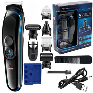 All In 1 Hair Beard Trimmer For Men Grooming Kit Electric Face Body Groomer Eyebrow Nose Ear Trimmer And Shaver