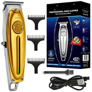 Electric Barber Full Metal Professional Hair Trimmer For Men Beard Hair Clipper Finishing Hair Cutting Machine