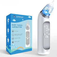 Load image into Gallery viewer, Baby Electric Nasal Aspirator Nose Suction Device with Food Grade Silicond Mouthpiece 3 Suction Modes and Soothing Music