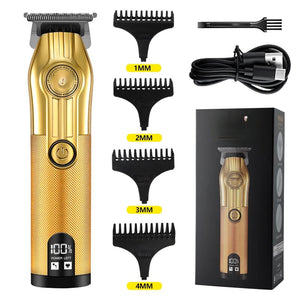 Hair Clipper Rechargeable Professional Hair Clipper Men's Electric Hair Clipper Cordless Haircut Styling Men's Beard Trimmer