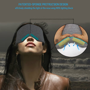 Cotton Silk Sleep Mask Blockout Eye Cover Eye Patch Women Men Soft Portable Blindfold Travel Eyepatch Sleeping Eye Mask