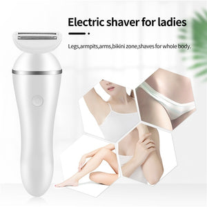 Electric Epilator Hair Shaving And Removal Female Facial Razor Skincare Trimmer For Women Facial Body Leg Electric Shaver