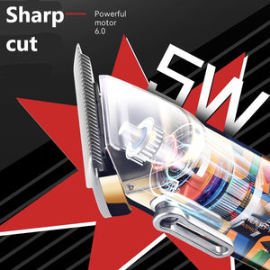 Professional Hair clipper Rechargeable Hair Trimmer Electric Hair Cutting Machine Cord or Cordless Use Barber clipper