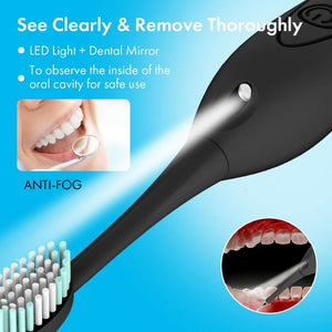 2 in 1 Sonic Dental Scaler Electric Toothbrush USB Rechargeable Tooth Calculus Remover Teeth Whiten Stains Tartar Cleaner