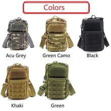 Load image into Gallery viewer, Multipurpose Waterproof Outdoor Tactical Waist Bag Hiking Travelling Sling Backpack Waist Packs Shoulder Bag Pouch