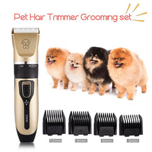 Load image into Gallery viewer, Professional Pet Dog Hair Trimmer Animal Grooming Clippers Cat Cutter Machine Shaver Electric Scissor Pets Nail Clipper Set