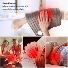 Load image into Gallery viewer, 45W Electric Heating Pad Timer for Shoulder Neck Back Spine Leg Pain Relief Winter Warmer 60x30cm