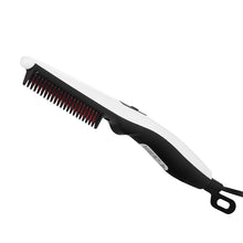 Load image into Gallery viewer, Hairbrush Hair Straightener Brush Electric Professional Straightening Flat Iron Styling Beard Hot Comb For Men Women 110-240V