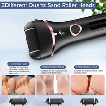 Load image into Gallery viewer, NEW Electric Foot File Rechargeable Waterproof Hard Skin Remover Foot with 3 Rollers Foot Files for Hard Skin and Dead Skin