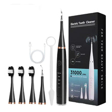 Load image into Gallery viewer, Electric Toothbrush Teeth Whiten Cleaning Tool Kit With 3 Brush Heads Remove Calculus Plaque Tartar Yellow Teeth Smoke Stains