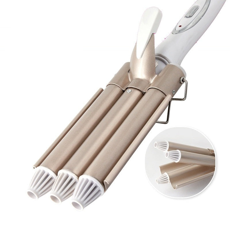 Professional Curling Iron Ceramic Triple Barrel Hair style Hair Waver Styling Tools 110-220V Hair Curler Electric Curling