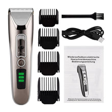 Load image into Gallery viewer, Professional Men&#39;s Hair Clippers Led Display Hair Trimmer Barber Haircut Ceramic Blade Shaver USB Rechargeable Razor Machine