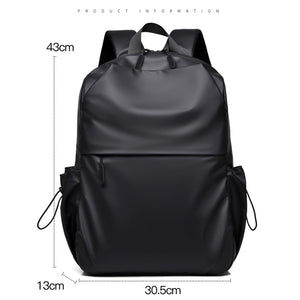 Men's Fashion Backpack Trendy Black Portable Casual Designer Backbags Waterproof Luxury Business Bag For Laptop 14 Inch