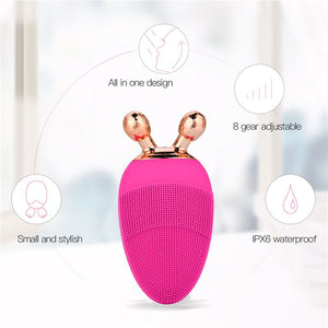 Massager For Face Electric Facial Cleansing Brush Make Up Remover Brush Ultrasonic Facial Deep Cleaning Brushes