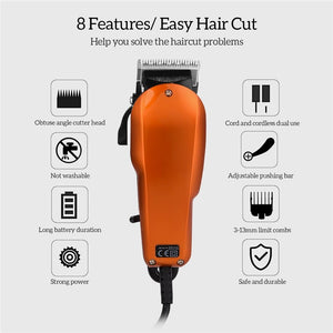 220-240V Household Trimmer men's shaver Professional Hair Clipper Corded Clipper for Men Cutting Machine Electric trimmer