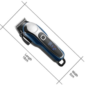 Powerful Rechargeable Hair Clipper Adjustable Electric Beard Hair Trimmer For Men Hair Cut Machine Lcd Display