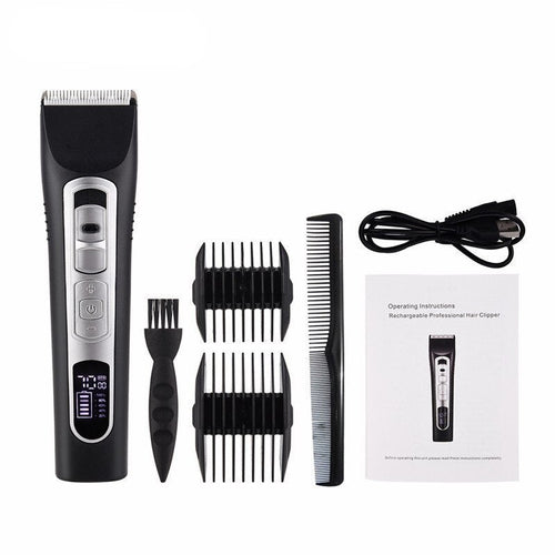 Electric Hair Clipper For Men Rechargeable Shaver Cordless Hair Cutter Digital Beard Hair Trimmer Barber Cutting Razor Machine