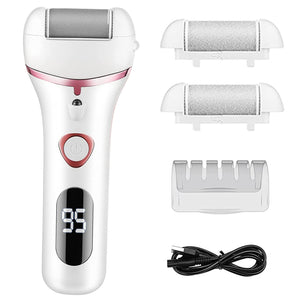 NEW Electric Foot File Rechargeable Waterproof Hard Skin Remover Foot with 3 Rollers Foot Files for Hard Skin and Dead Skin