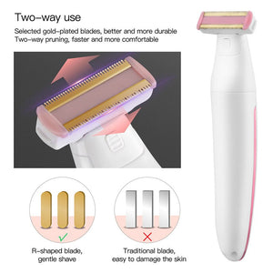 Waterproof Electric Women Epilator Hair Removal Face Bikini Legs Depilatory Trimmer Razors Lady Shaver Cordless Haircut Machine