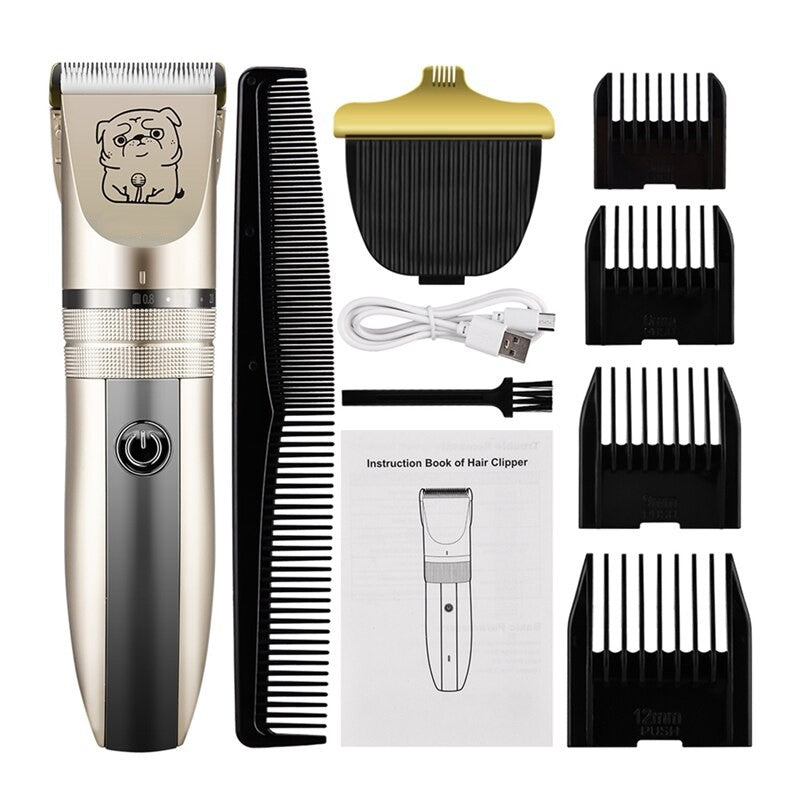 Professional Pets Hair Clipper R-Blade Hair Cutter Rechargeable Hair Trimmer Dog Cat Rabbit Foot Ear Hair Shaver Haircut Tool