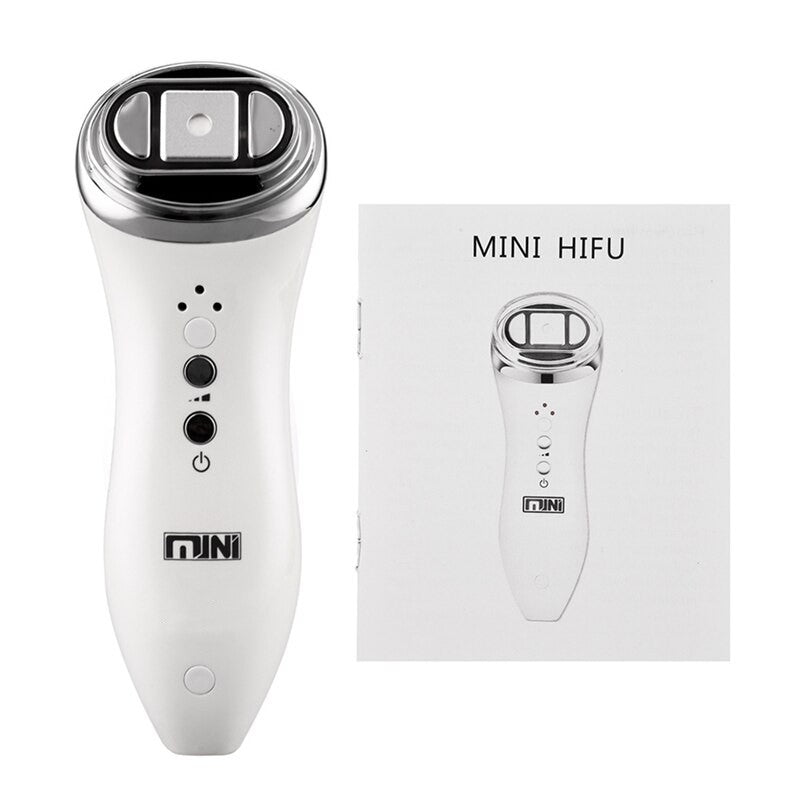 Ultrasound Vibration Face Skin Tightening Machine Portable RF Face Lifting Device Anti-aging Facial Toning Wrinkles Remover