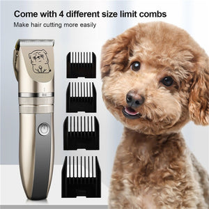 Professional Pets Hair Clipper R-Blade Hair Cutter Rechargeable Hair Trimmer Dog Cat Rabbit Foot Ear Hair Shaver Haircut Tool
