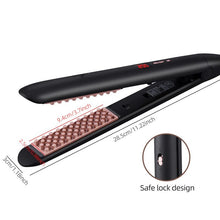 Load image into Gallery viewer, 3D Grid Hair Crimper LCD Digital Display Ceramic Electric Straightening Hair No Damage to Hair Bouffant Care Styling Tool
